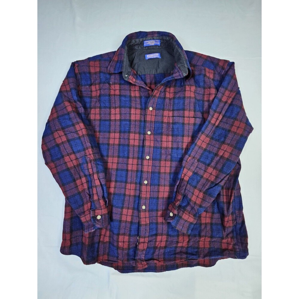 Pendleton Board Shirt Men's Size XL Plaid Wool Lumberjack Tartan Button
